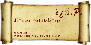 Ősze Polikárp névjegykártya